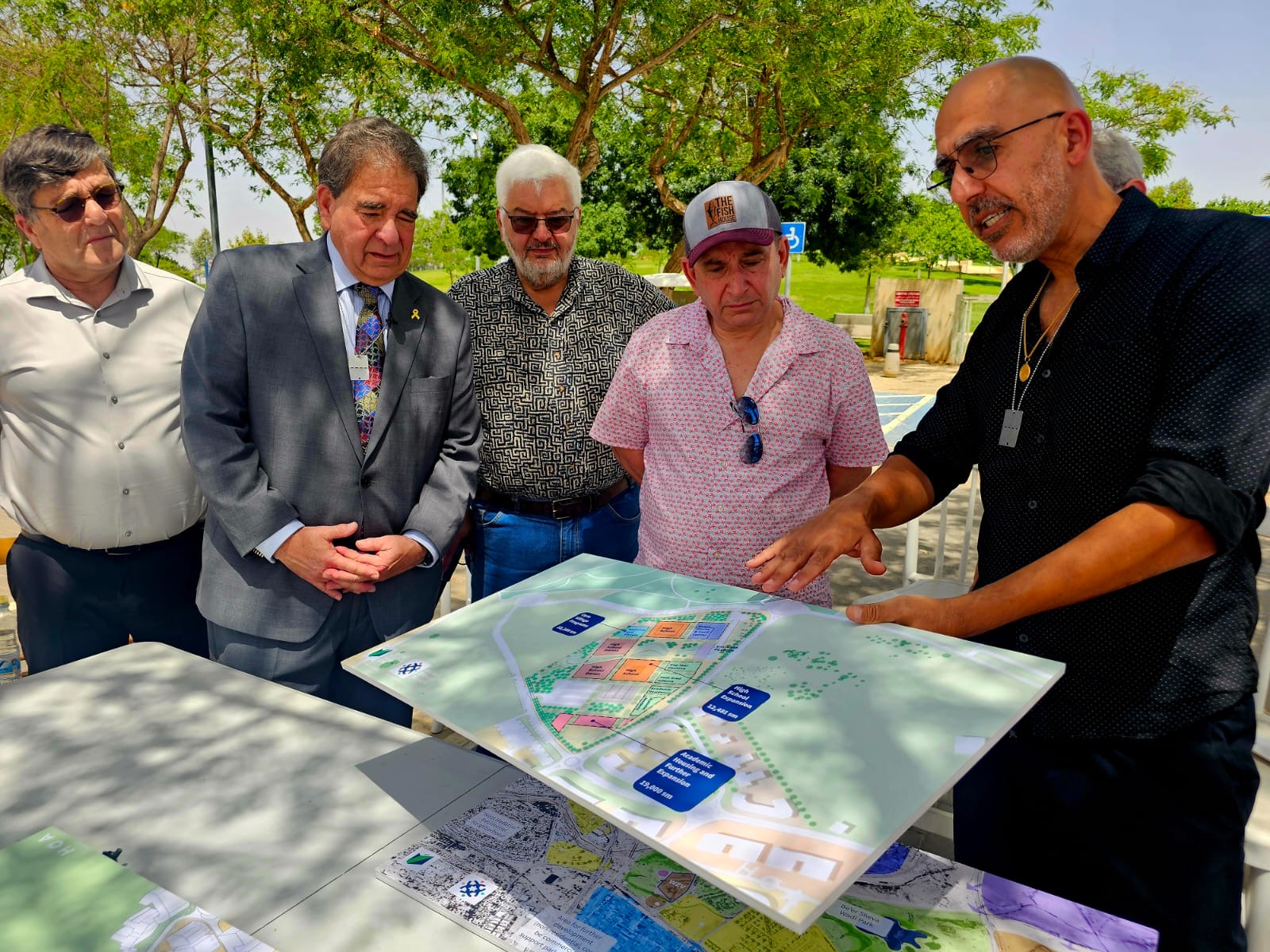 Todd Patkin inspects the World Zionist Village